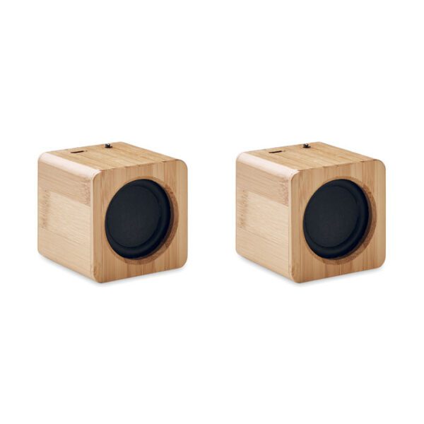 Juego de altavoces de bambú AUDIO SET - Imagen 3