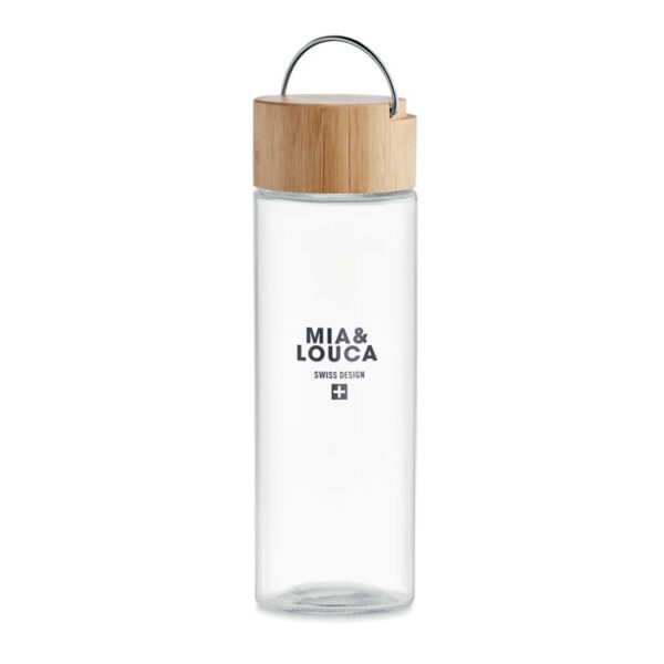 Botella  500 ml tapa de bambú AMELAND - Imagen 4