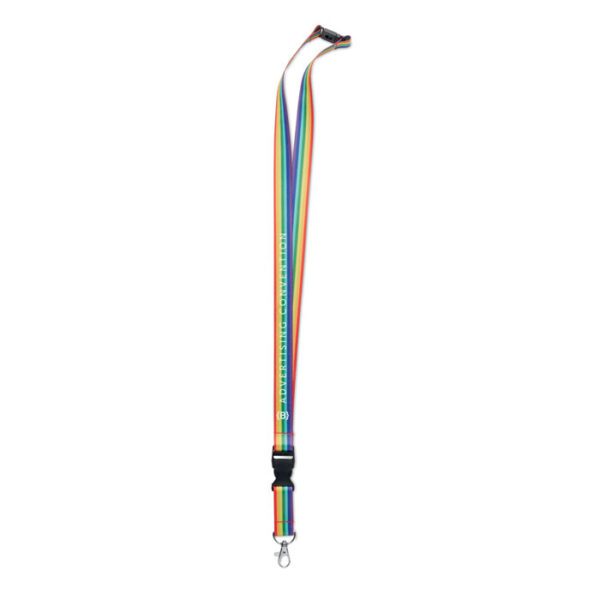 Lanyard RPET rainbow BOWYARD - Imagen 5