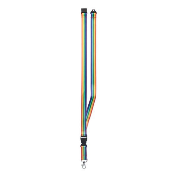 Lanyard RPET rainbow BOWYARD - Imagen 4