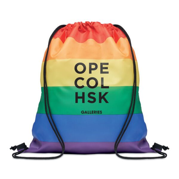 Bolsa cuerdas rainbow de RPET BOW - Imagen 6