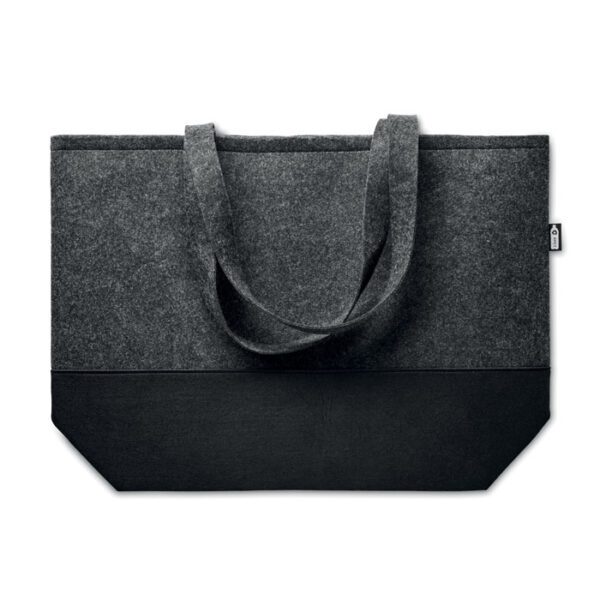 Bolsa compras de fieltro RPET DUO INDICO - Imagen 3