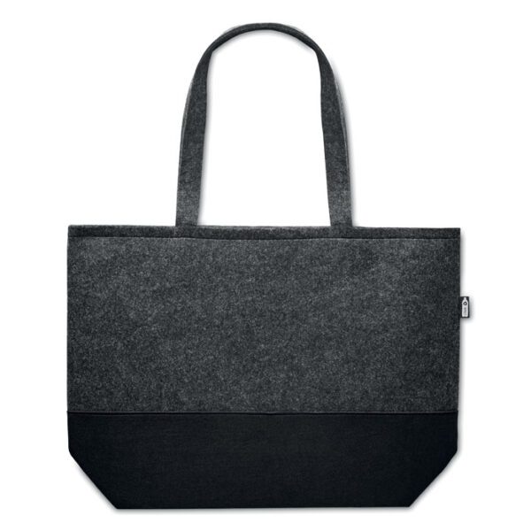 Bolsa compras de fieltro RPET DUO INDICO - Imagen 4