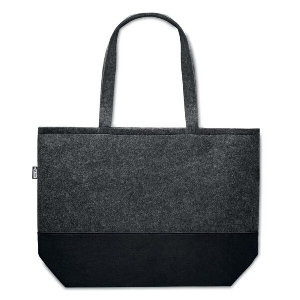 Bolsa compras de fieltro RPET DUO INDICO - Imagen 5
