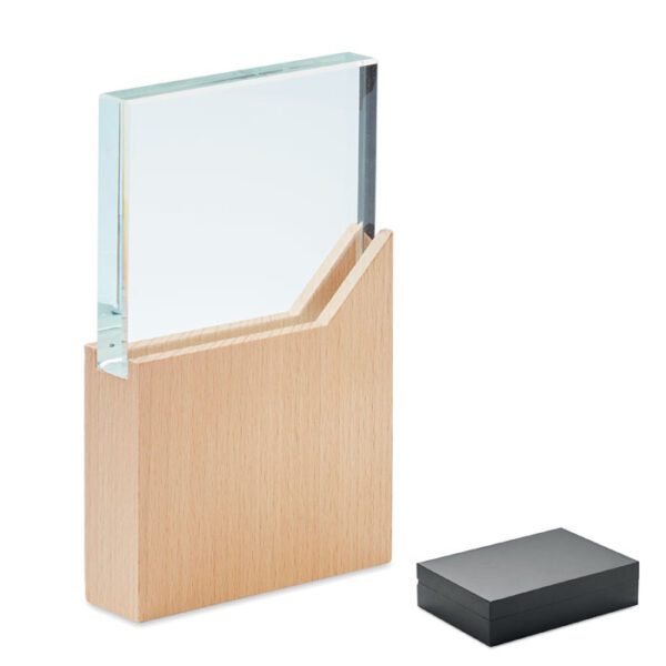Placa o trofeo de cristal ZEAL - Imagen 2