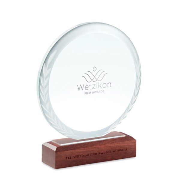 Placa o trofeo cristal redonda KEEN - Imagen 5