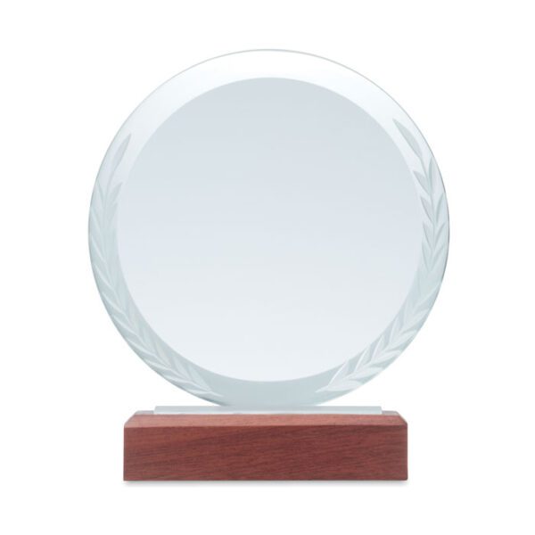 Placa o trofeo cristal redonda KEEN - Imagen 3