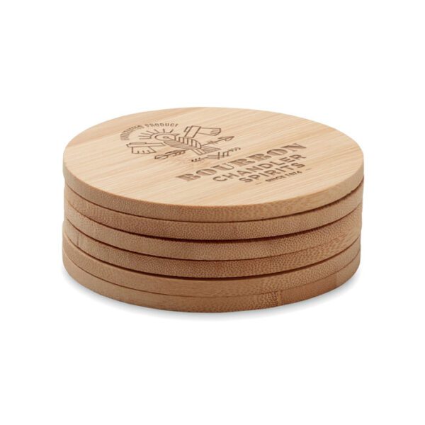 Juego de 6 posavasos de bambú BAYIN SET - Imagen 5