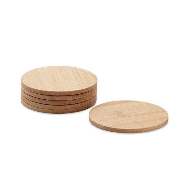 Juego de 6 posavasos de bambú BAYIN SET - Imagen 4