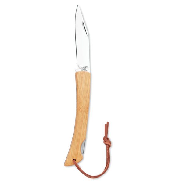 Cuchillo plegable de bambú MANSAN - Imagen 3
