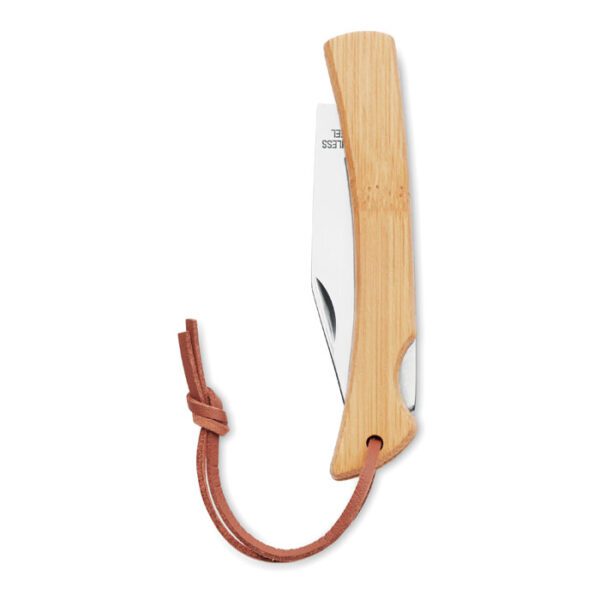 Cuchillo plegable de bambú MANSAN - Imagen 4