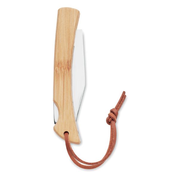 Cuchillo plegable de bambú MANSAN - Imagen 5