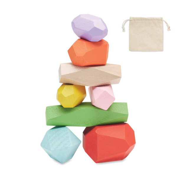 8 piedras madera apilables DOLMEN - Imagen 2