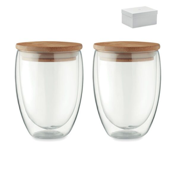 Juego 2 vasos 350 ml en caja TIRANA SET - Imagen 2