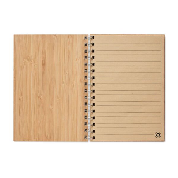 Libreta A5 de bambú anillas BRAM - Imagen 4