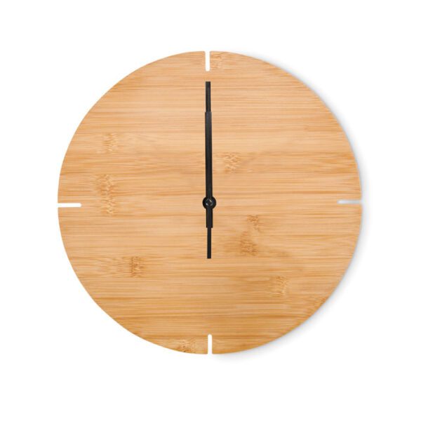 Reloj redondo pared de bambú ESFERE - Imagen 5