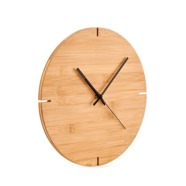 Reloj redondo pared de bambú ESFERE - Imagen 4