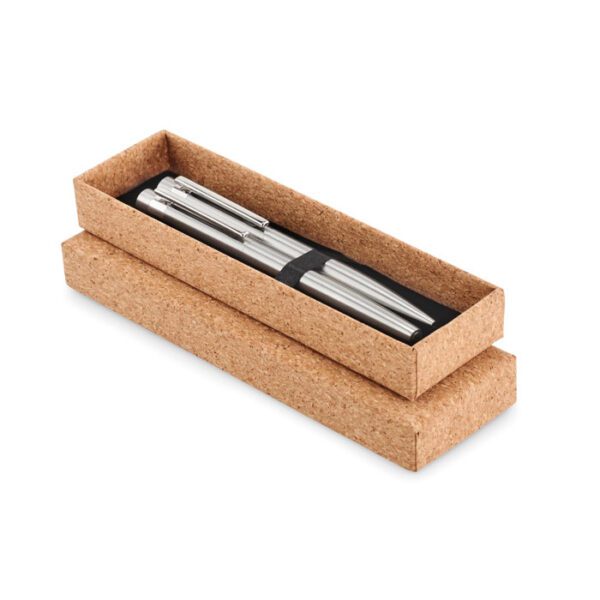 Bolígrafo acero inox reciclado GRAZ SET - Imagen 2