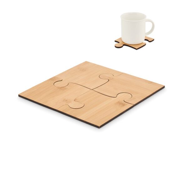Set de 4 posavasos tipo puzle LEPY - Imagen 2