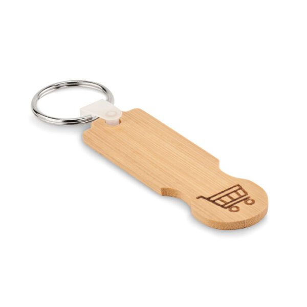 Llavero de bambú ficha COMPRAS - Imagen 2