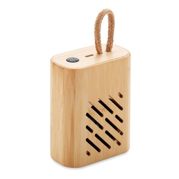 Altavoz inalámbrico bambú 3W REY - Imagen 2