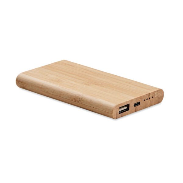 Power bank de bambú 4000 mAh ARENAPOWER C - Imagen 2