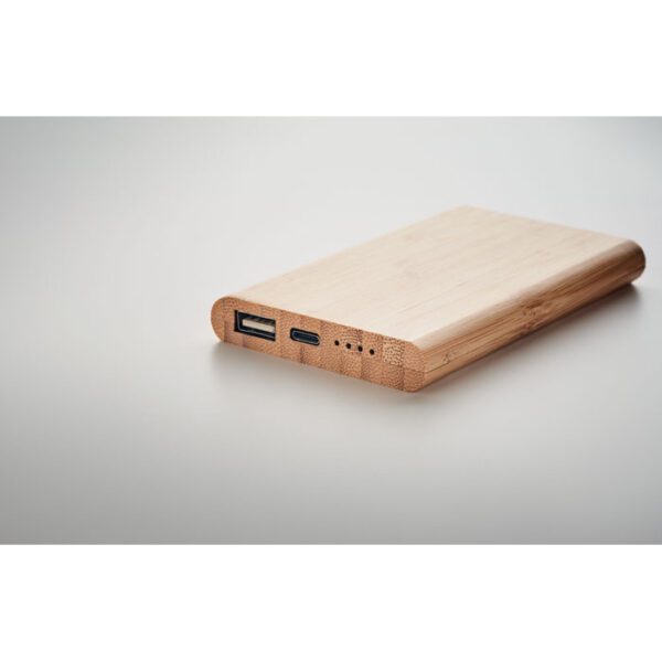 Power bank de bambú 4000 mAh ARENAPOWER C - Imagen 5