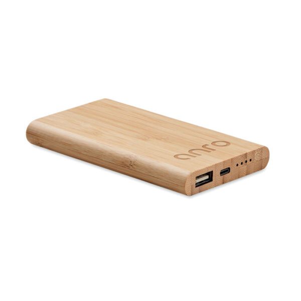 Power bank de bambú 4000 mAh ARENAPOWER C - Imagen 4