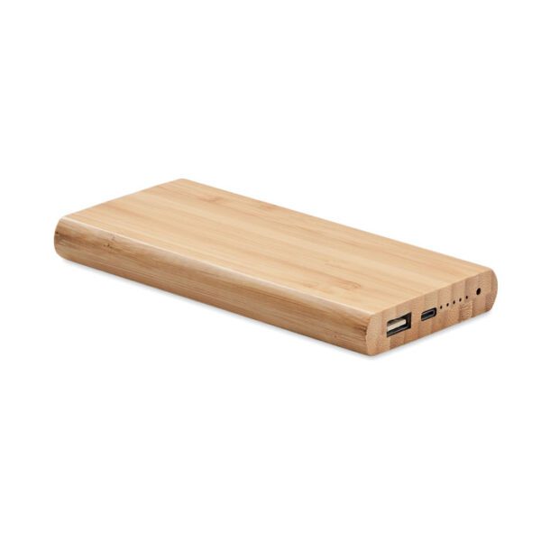 Power bank de bambú 6000 mAh ARENA C