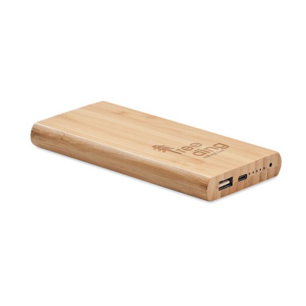 Power bank de bambú 6000 mAh ARENA C - Imagen 5