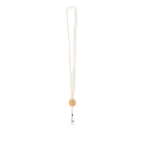 Lanyard algodón con mosquetón KARA - Imagen 2
