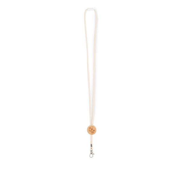 Lanyard algodón con mosquetón KARA - Imagen 4
