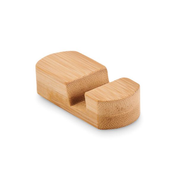 Mini soporte teléfono de bambú POY - Imagen 2