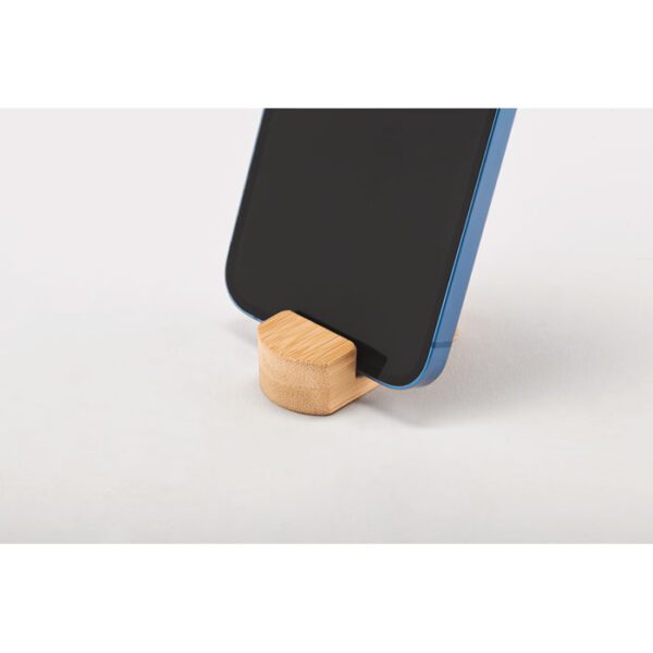 Mini soporte teléfono de bambú POY - Imagen 3