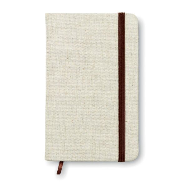 Cuaderno A6 con tapa de canvas RUNDO + - Imagen 2