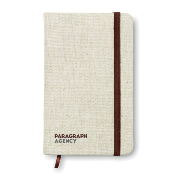 Cuaderno A6 con tapa de canvas RUNDO + - Imagen 5