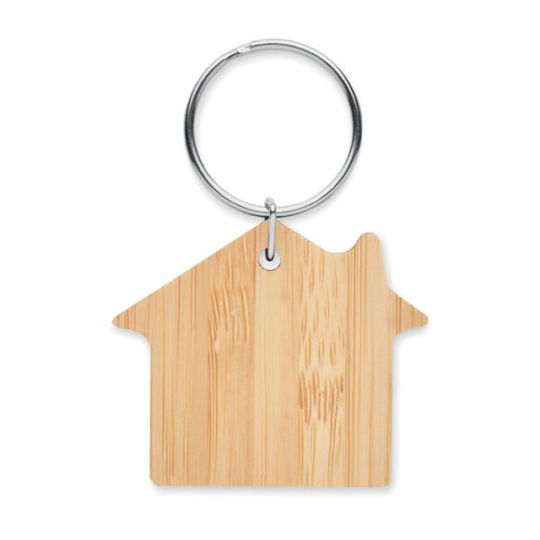 Llavero de bambú con forma de c HOUSEBOO - Imagen 4