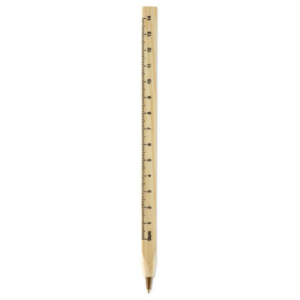 Bolígrafo con regla WOODAVE - Imagen 2