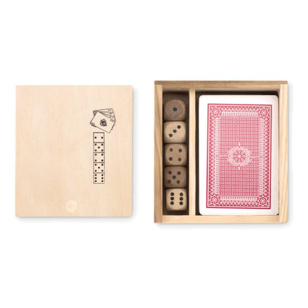 Set de cartas y dados en caja LAS VEGAS - Imagen 2