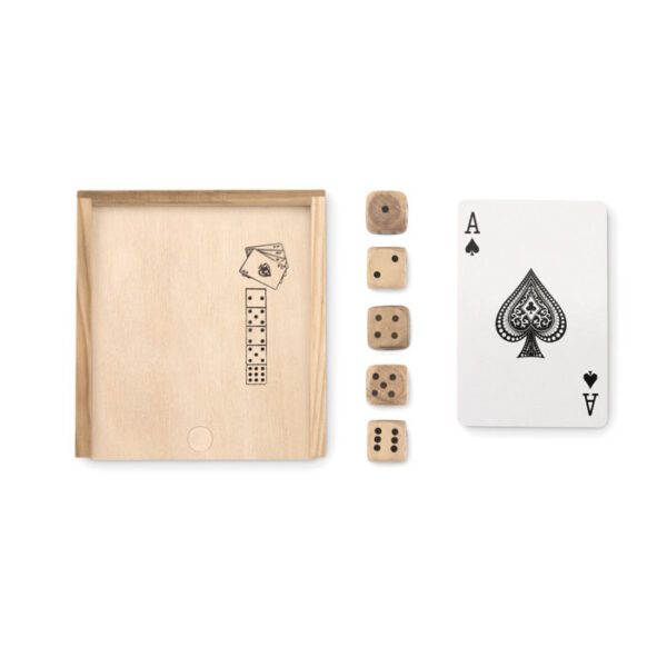 Set de cartas y dados en caja LAS VEGAS - Imagen 3