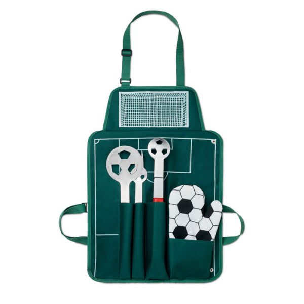 Set Barbacoa y Delantal Futbol DONAU BALLY
