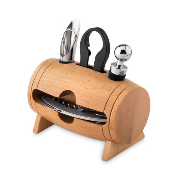 Set de vino y soporte de madera BOTA - Imagen 2