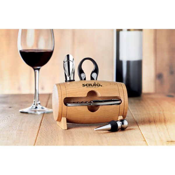 Set de vino y soporte de madera BOTA - Imagen 5