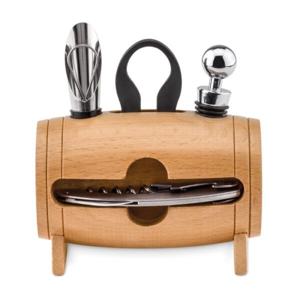 Set de vino y soporte de madera BOTA - Imagen 3