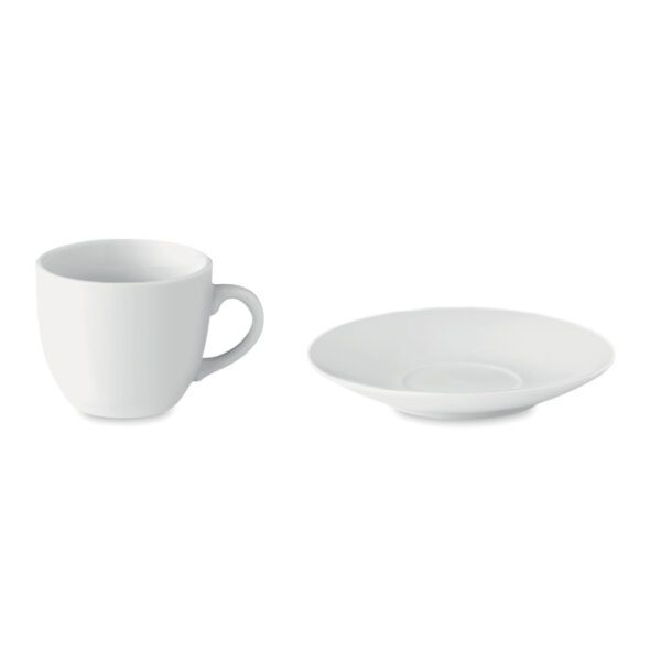 Taza y plato cerámica café ESPRESSO - Imagen 3