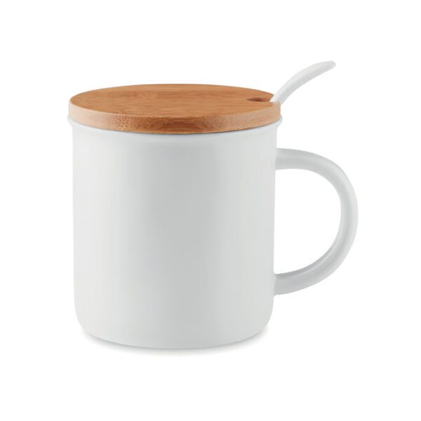 Taza de porcelana con tapa KENYA - Imagen 3
