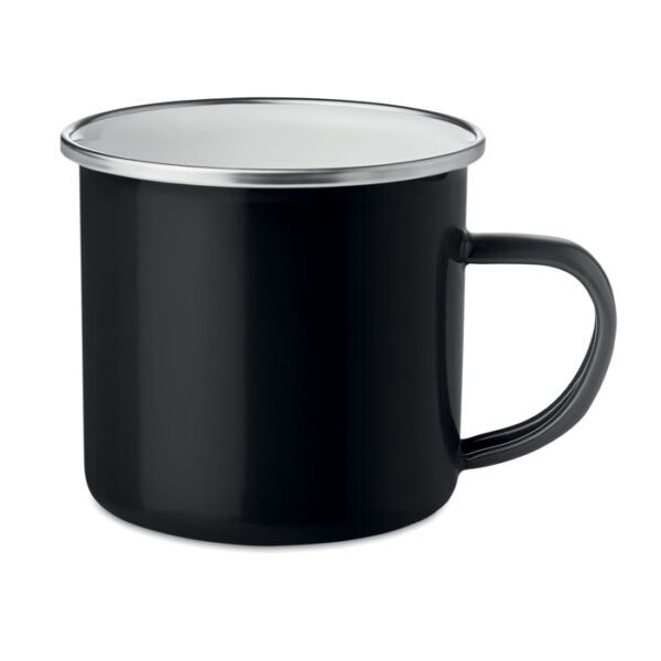 Taza de metal esmaltado 350 ml PLATEADO - Imagen 2