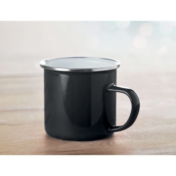 Taza de metal esmaltado 350 ml PLATEADO - Imagen 3