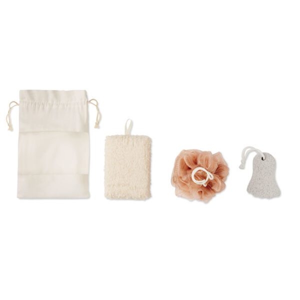 Set de baño en bolsa jute CUIDA SET - Imagen 3
