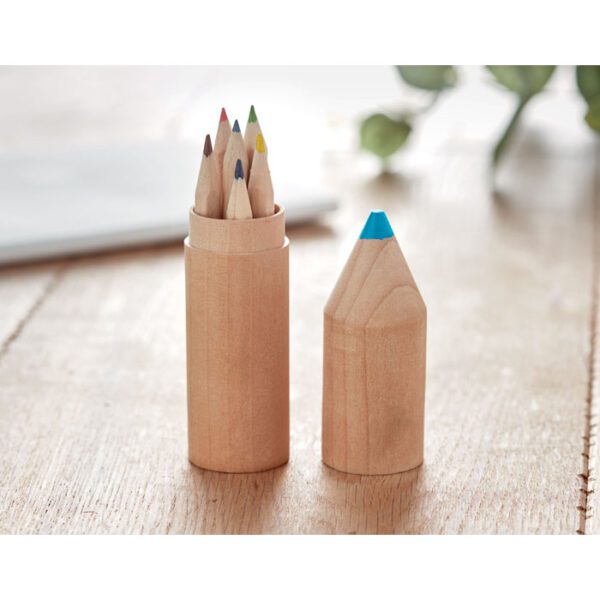 Estuche madera de 6 lápices PETIT COLORET - Imagen 5